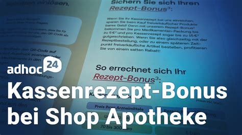 apotheke rezept bonus